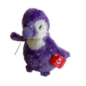 Aurora Purple Posh Penguin Plush Stuffed Toy 7" NWT